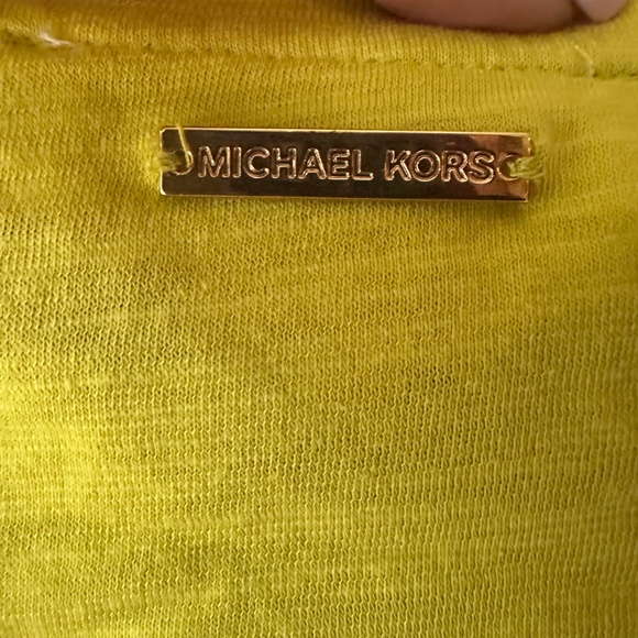 Michael Kors Yellow cotton top size S NWT - Picture 9 of 9
